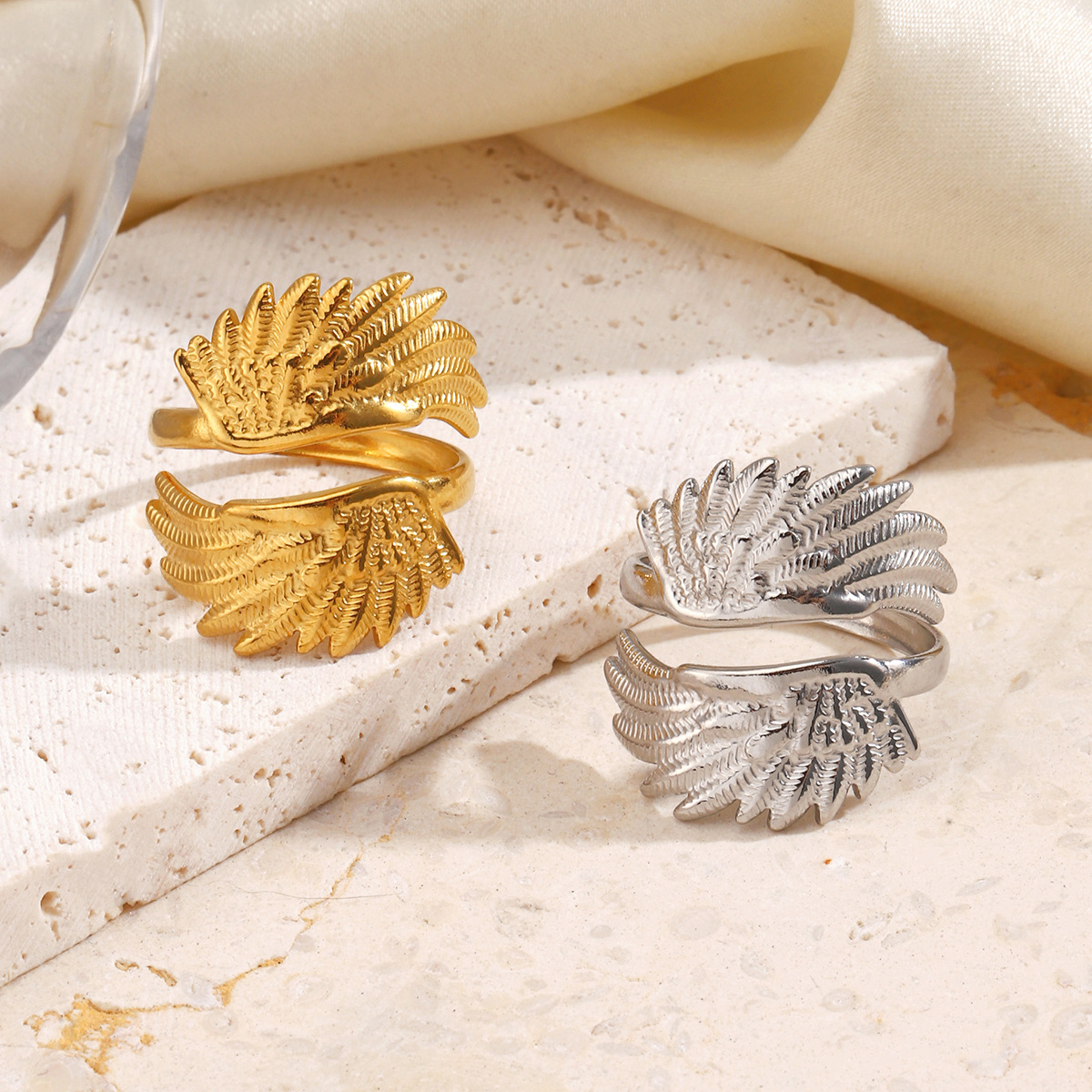 Bohemian Wing Design Open Ring, Perfect Gift for Her